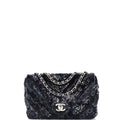 Chanel CC Flap Bag Chevron Sequins Mini