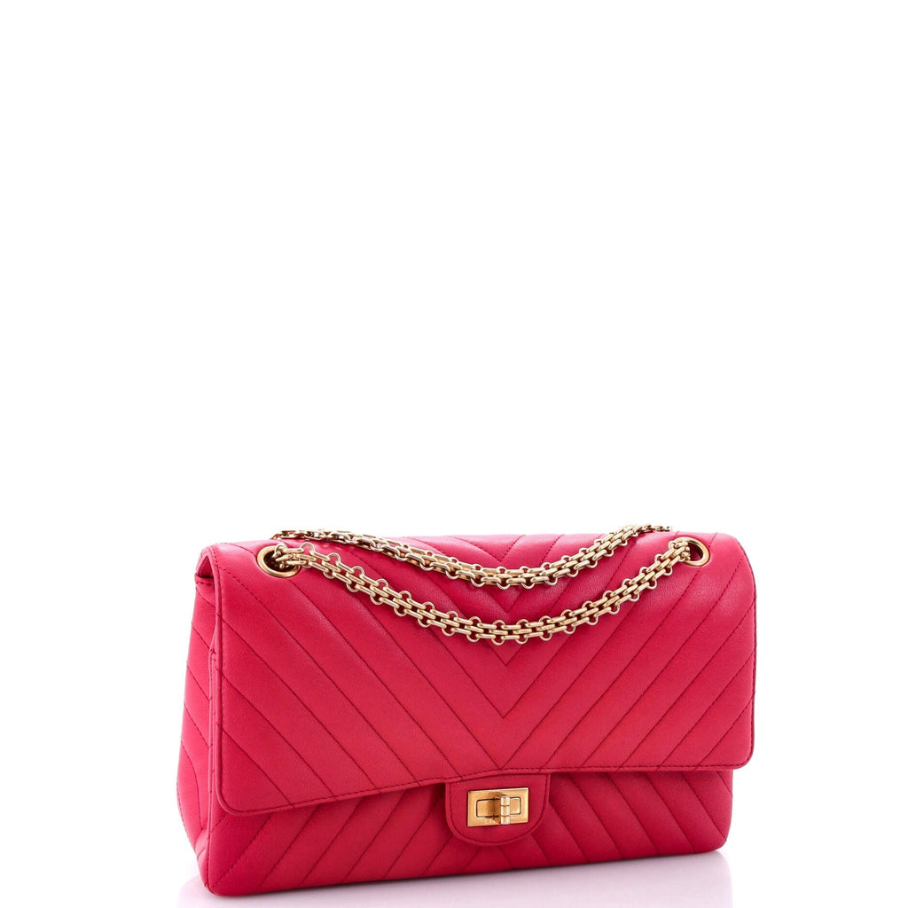 Chanel Reissue 2.55 Flap Bag Chevron Aged Calfskin 226