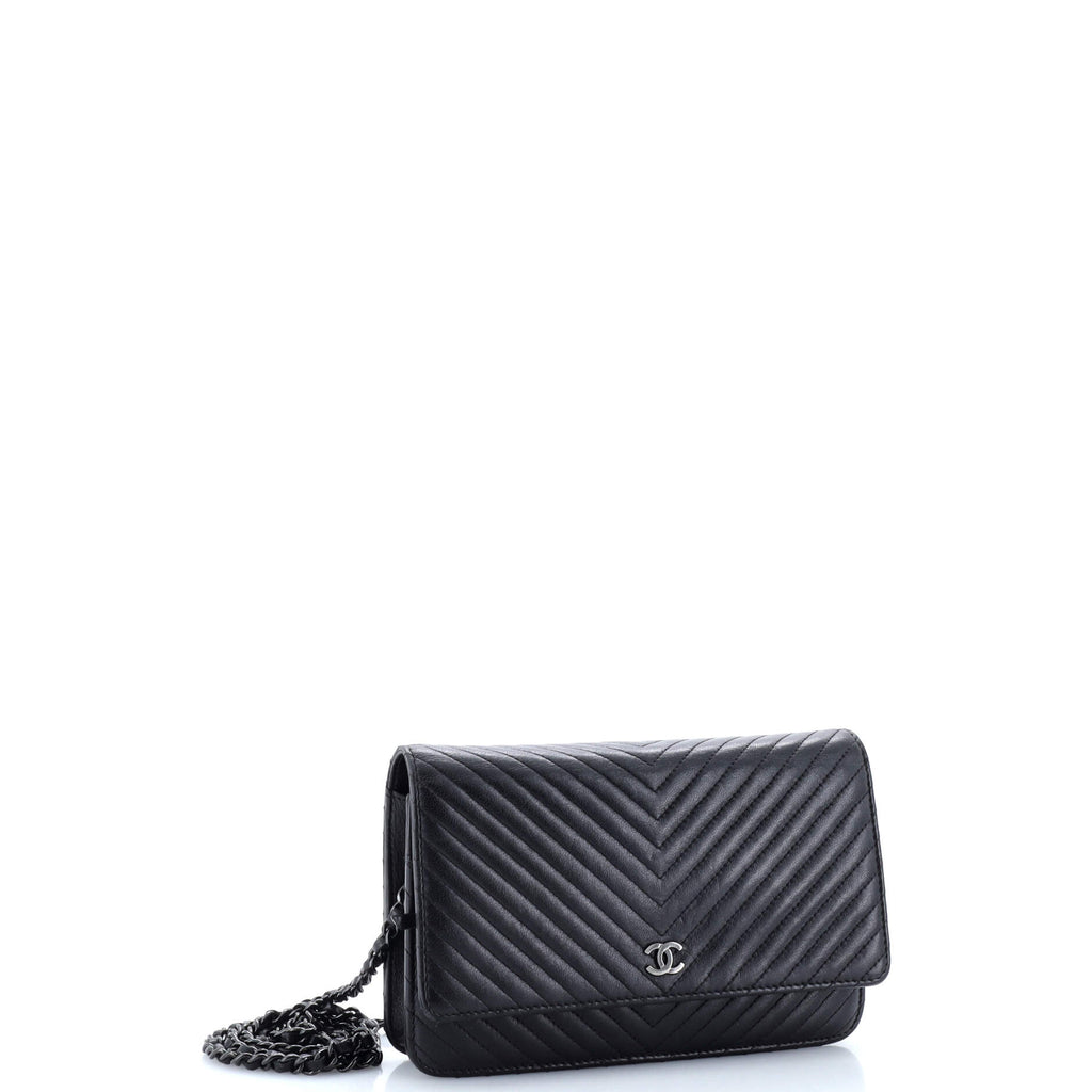 Chanel Wallet on Chain Chevron Lambskin