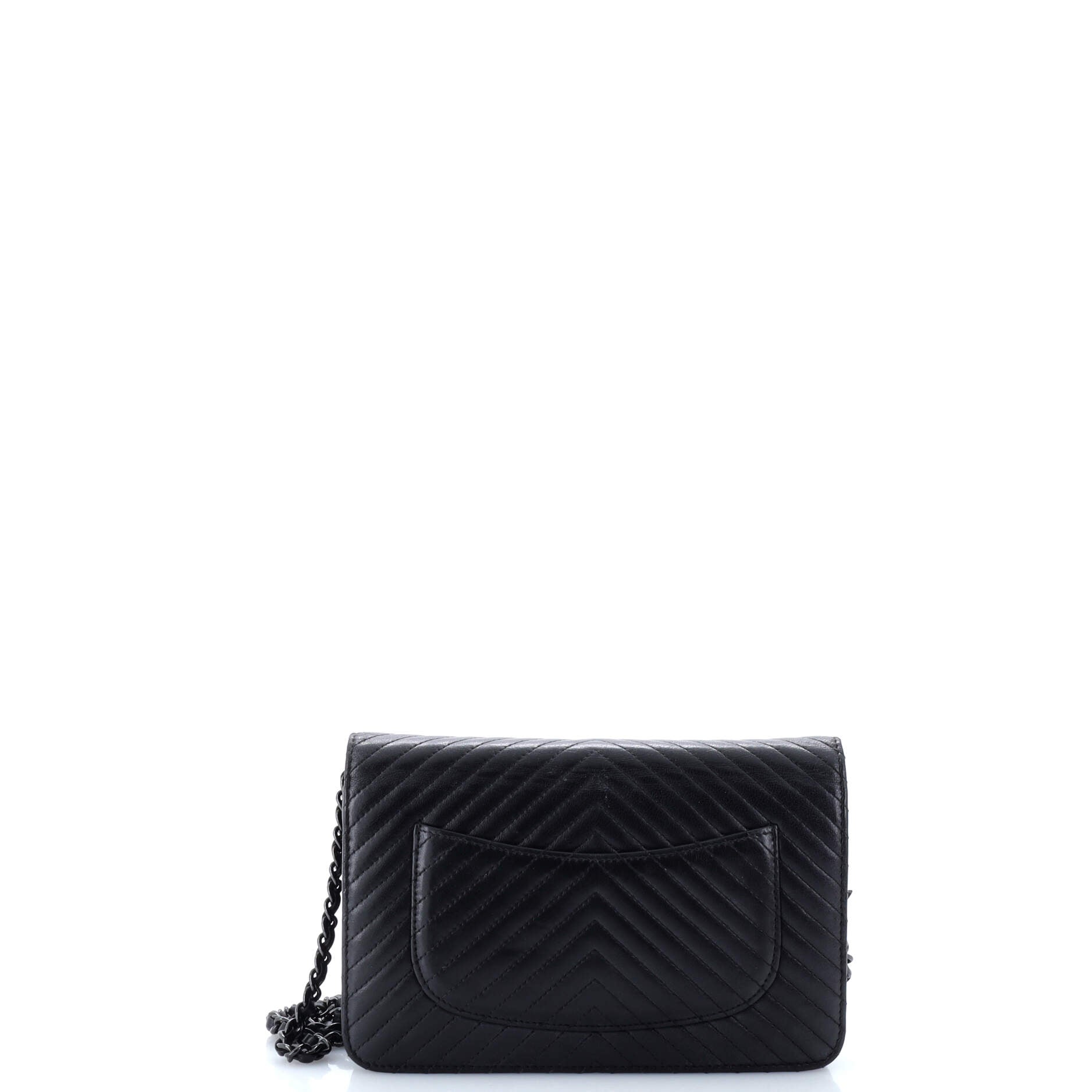Chanel Wallet on Chain Chevron Lambskin