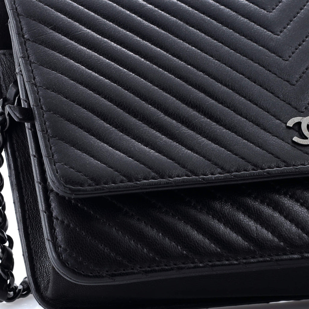 Chanel Wallet on Chain Chevron Lambskin