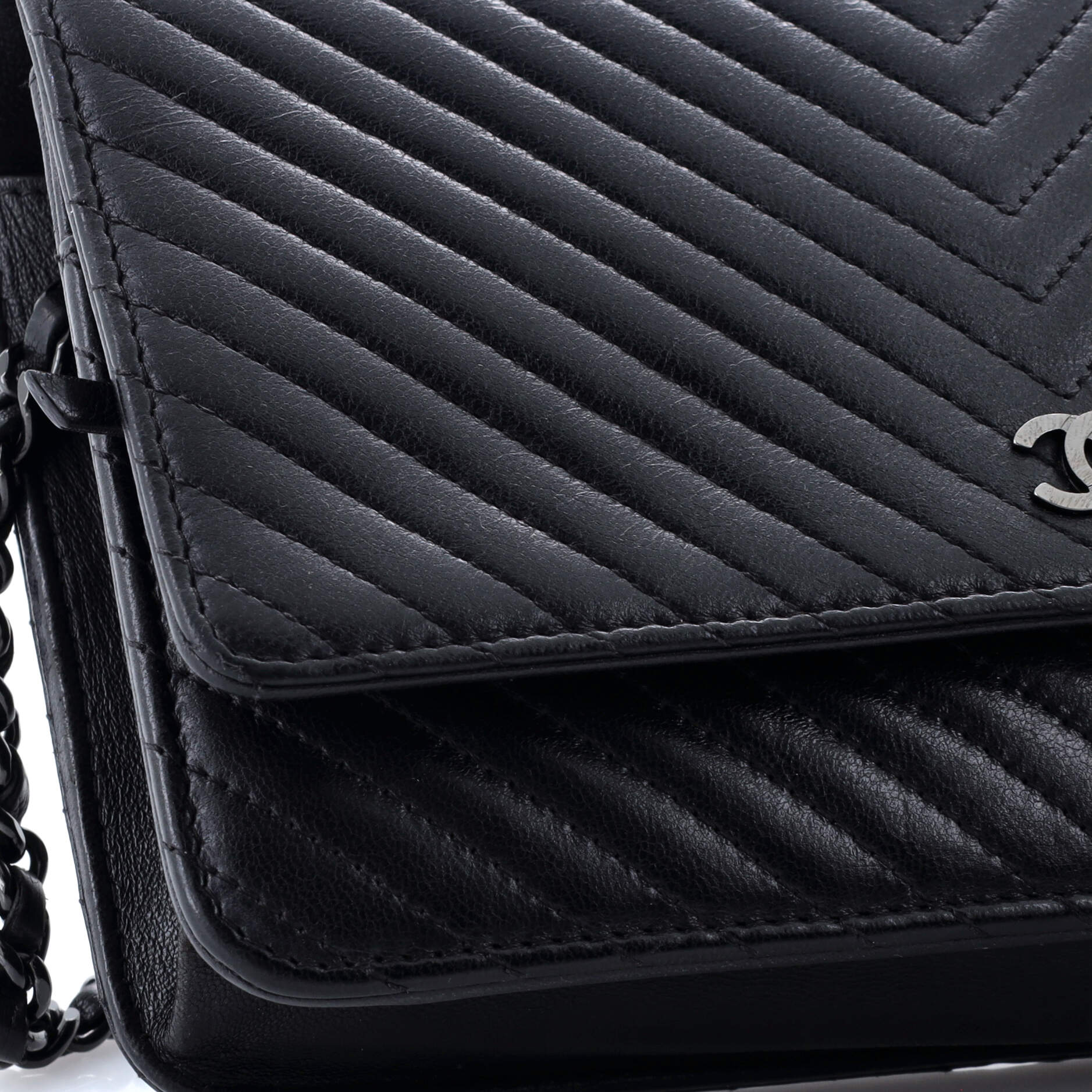 Chanel Wallet on Chain Chevron Lambskin