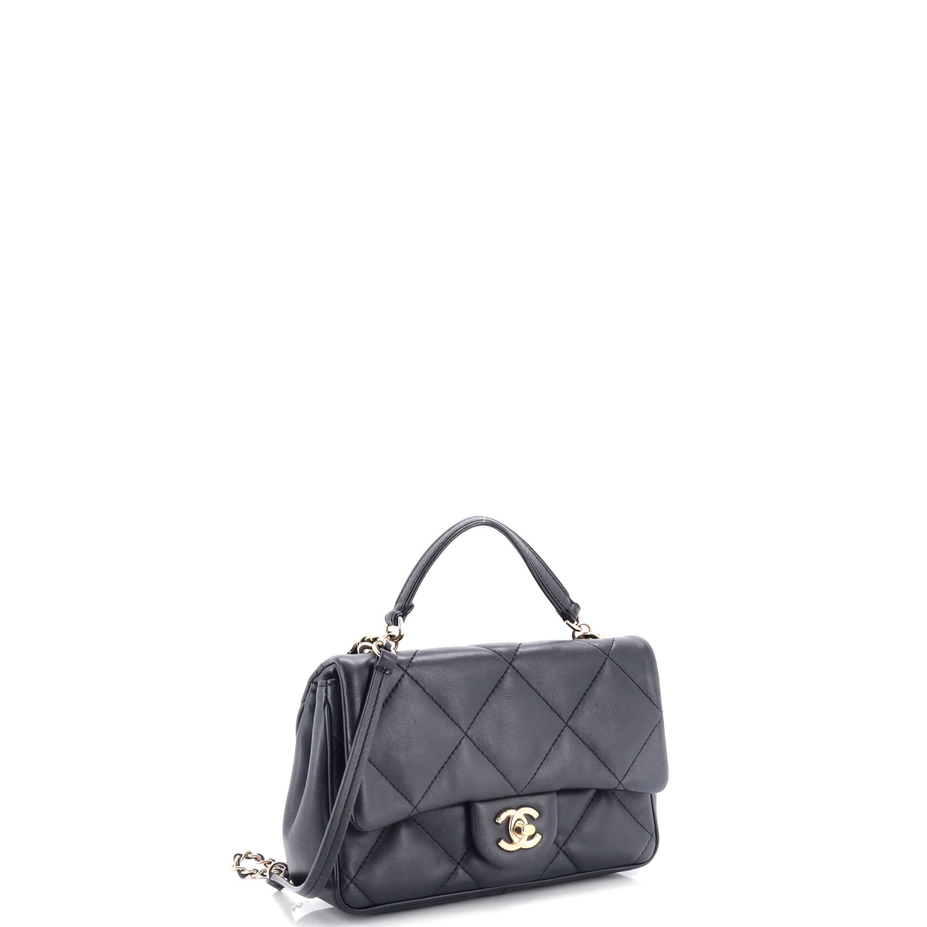 Chanel Easy Carry NM Flap Bag Quilted Lambskin Small