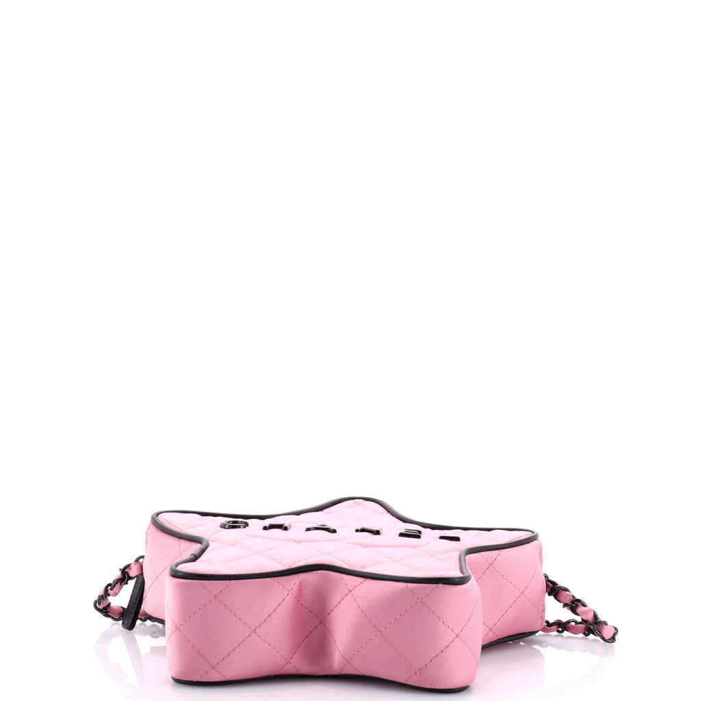 Chanel CC Walk of Fame Star Bag Quilted Satin