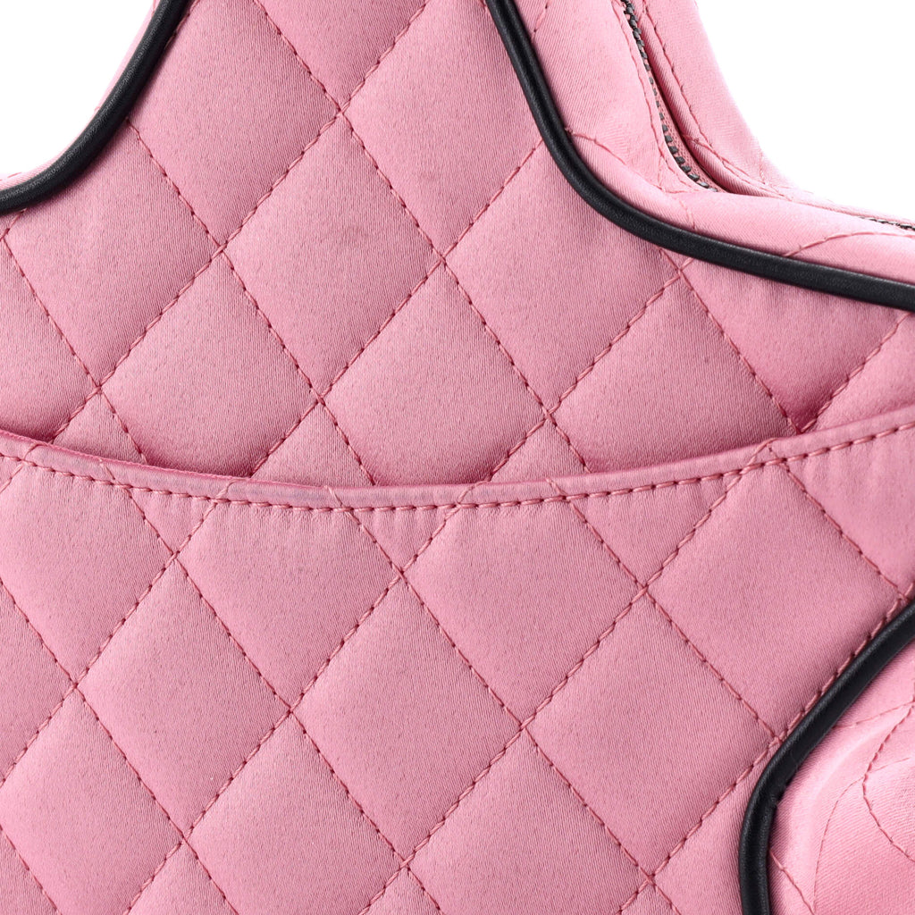 Chanel CC Walk of Fame Star Bag Quilted Satin