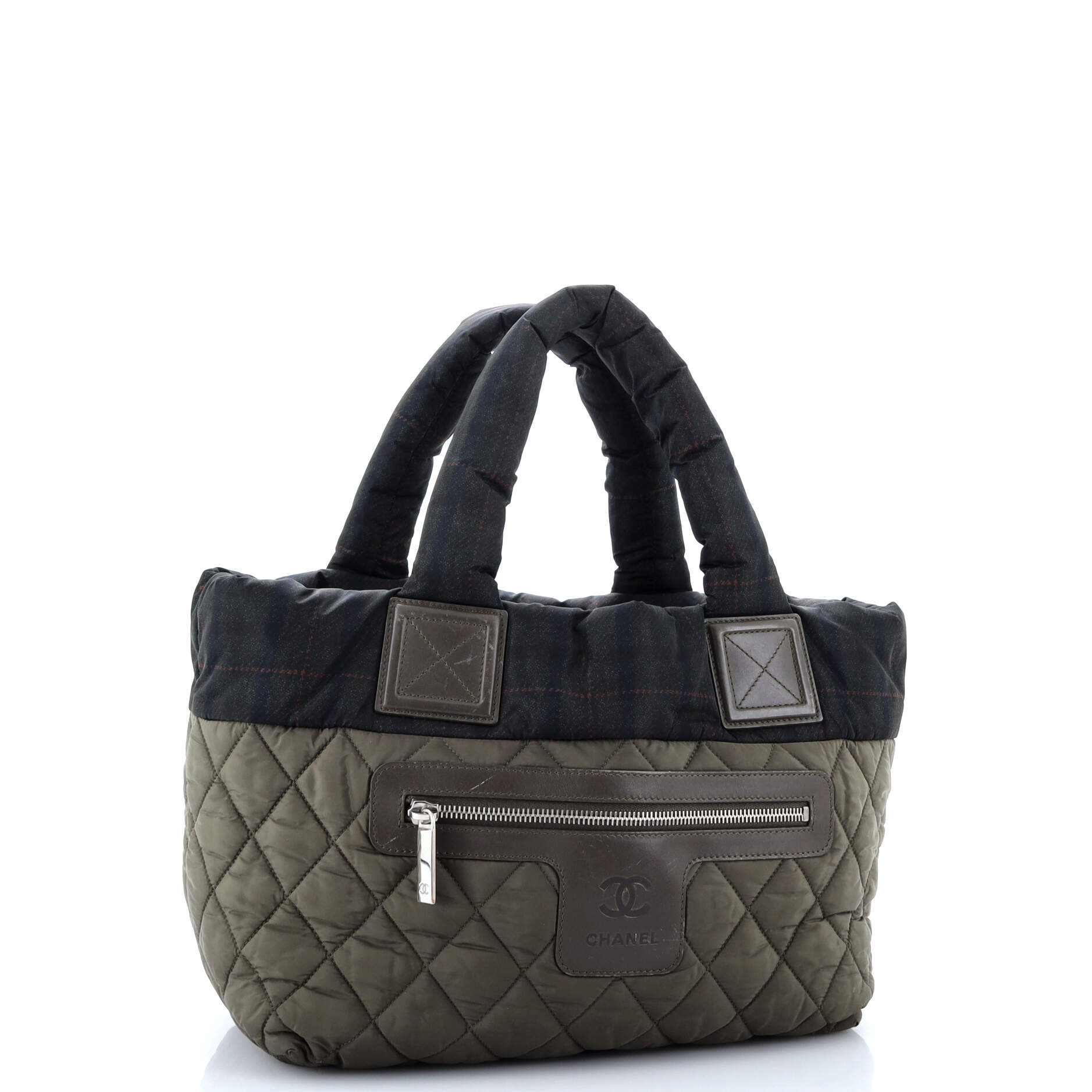 Chanel Coco Cocoon Reversible Tote Quilted Printed Nylon Small