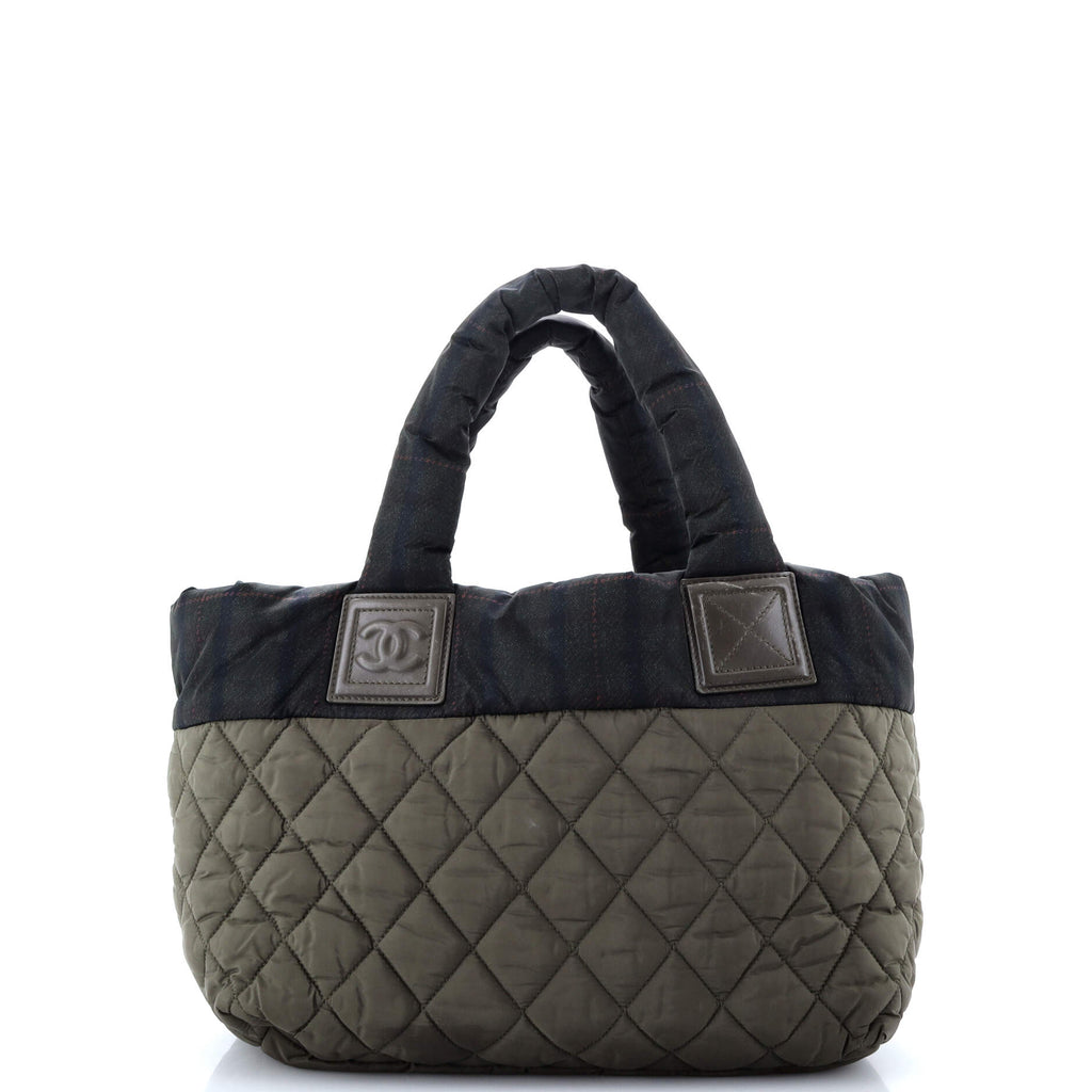 Chanel Coco Cocoon Reversible Tote Quilted Printed Nylon Small