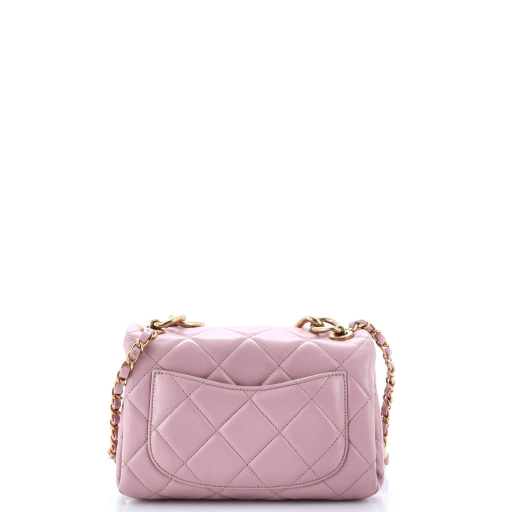 Chanel Color Match Flap Bag Quilted Lambskin Small