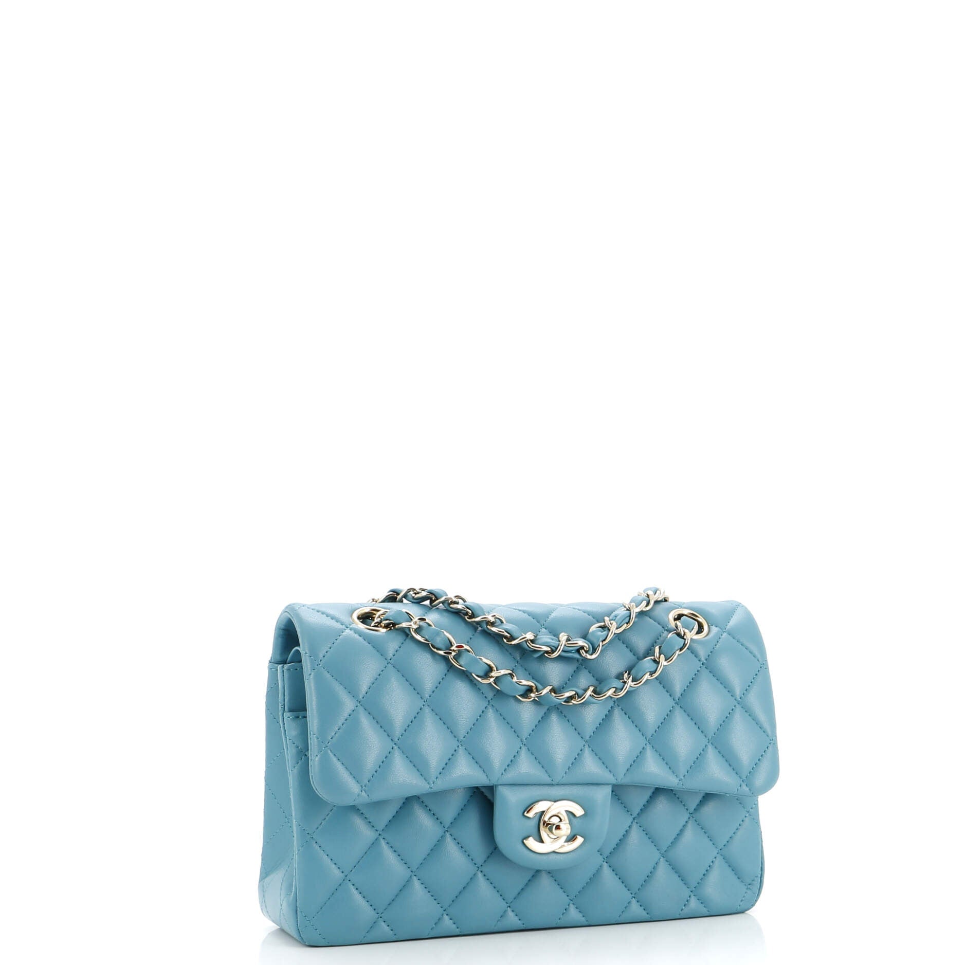 Chanel Classic Double Flap Bag Quilted Lambskin Small