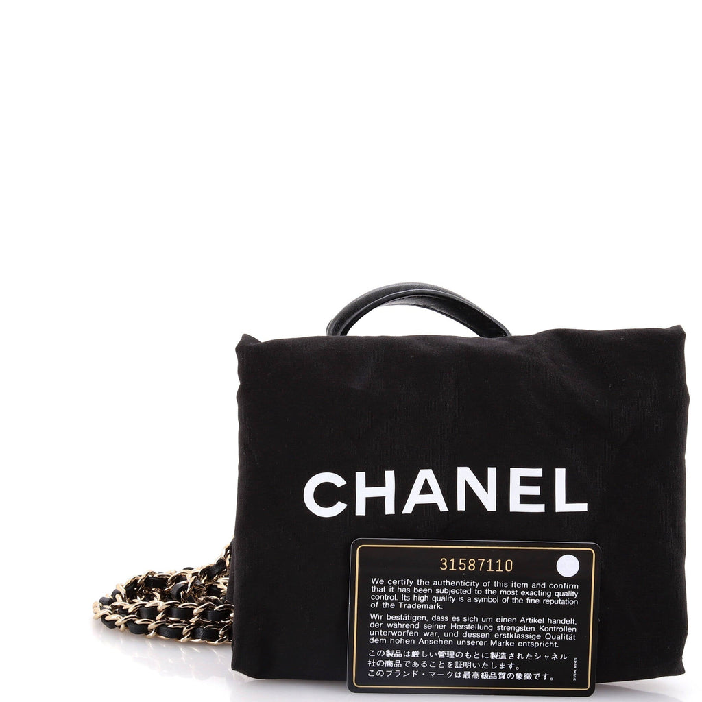 Chanel Classic Top Handle Vanity Case with Chain Quilted Lambskin Mini