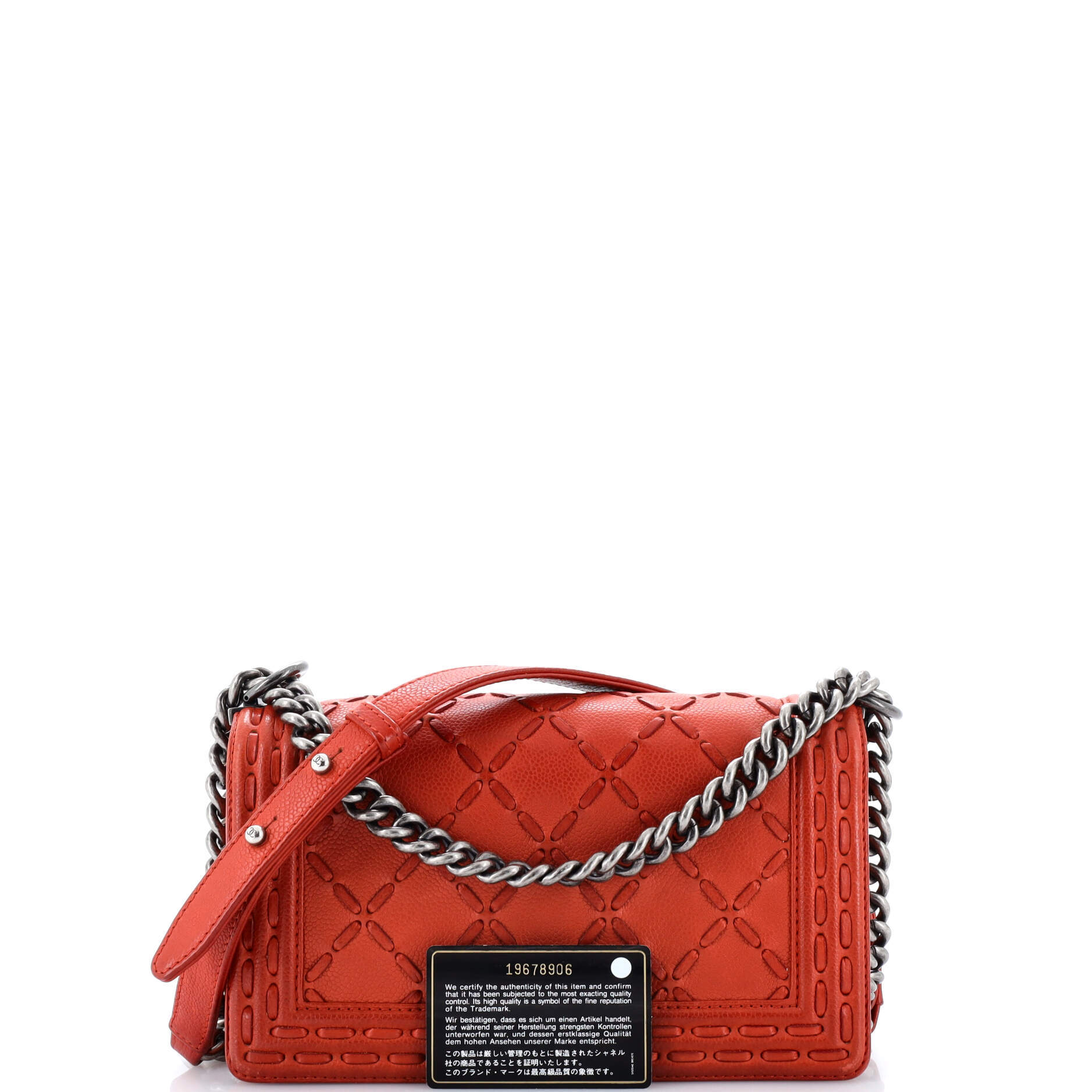 Chanel Paris-Dallas Boy Flap Bag Whipstitch Caviar Old Medium