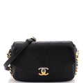 Chanel Two Tone Envelope Flap Bag Quilted Calfskin Medium