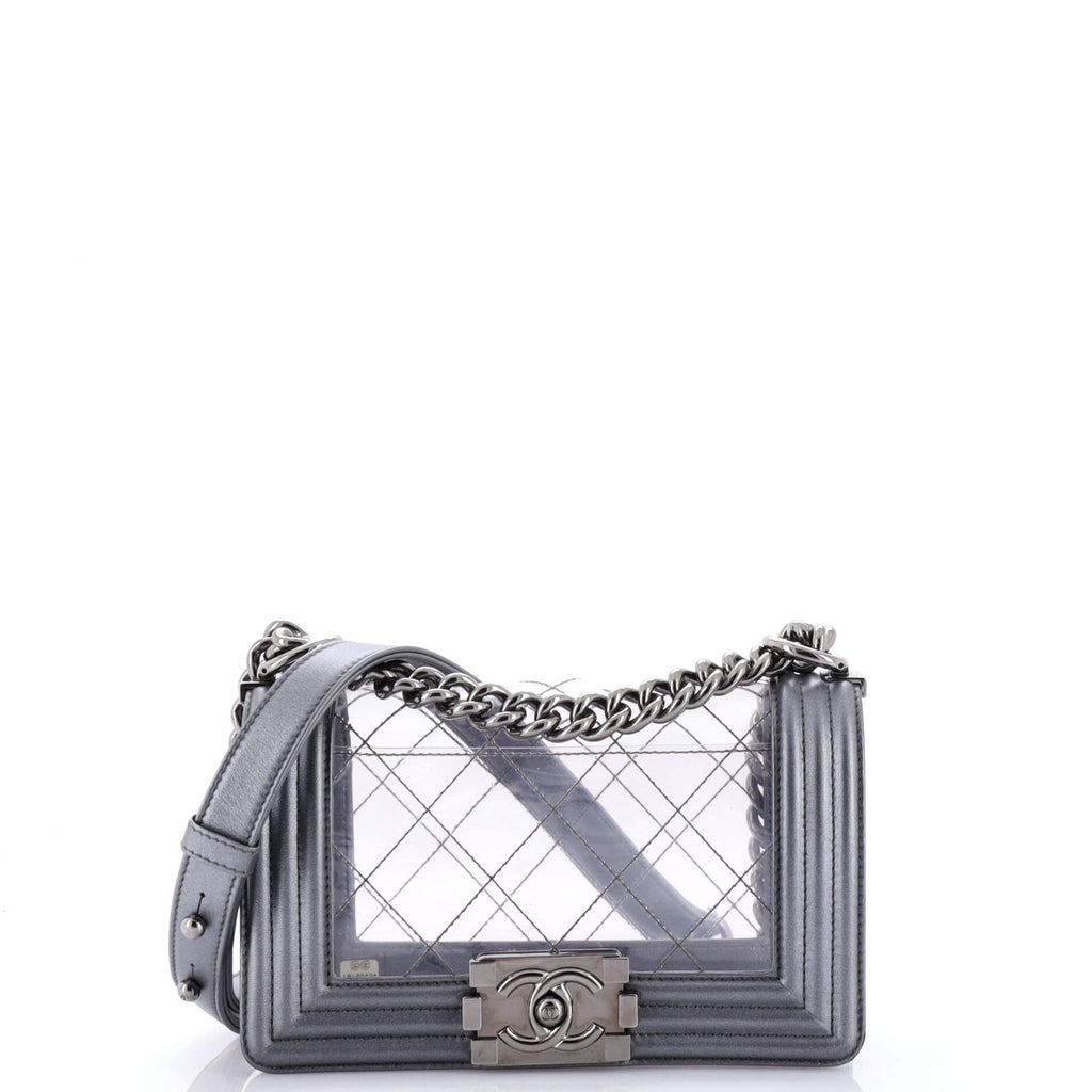 Chanel Boy Flap Bag Quilted PVC and Calfskin Small