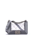 Chanel Boy Flap Bag Quilted PVC and Calfskin Small