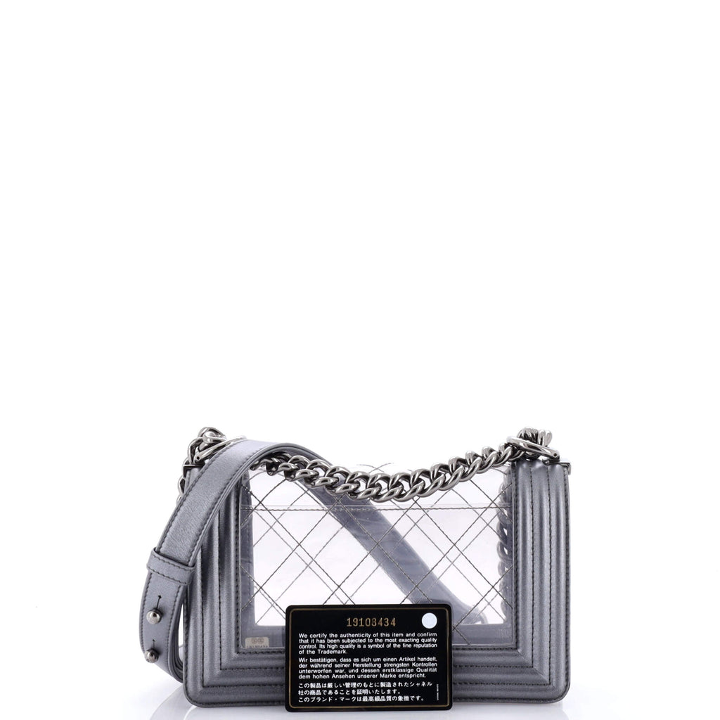 Chanel Boy Flap Bag Quilted PVC and Calfskin Small