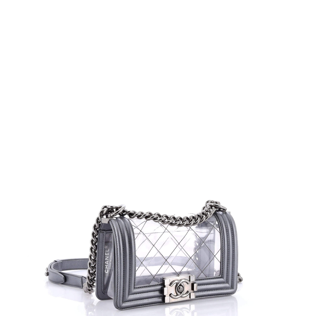 Chanel Boy Flap Bag Quilted PVC and Calfskin Small