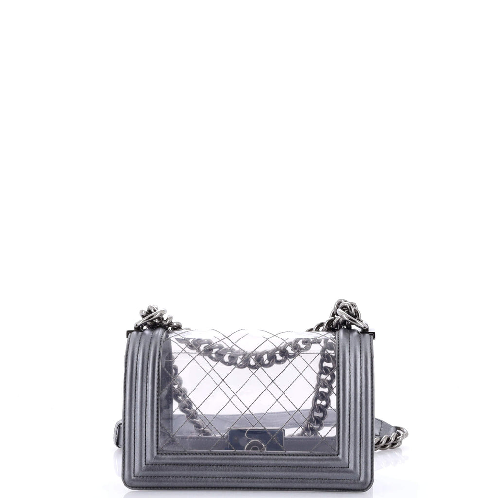 Chanel Boy Flap Bag Quilted PVC and Calfskin Small
