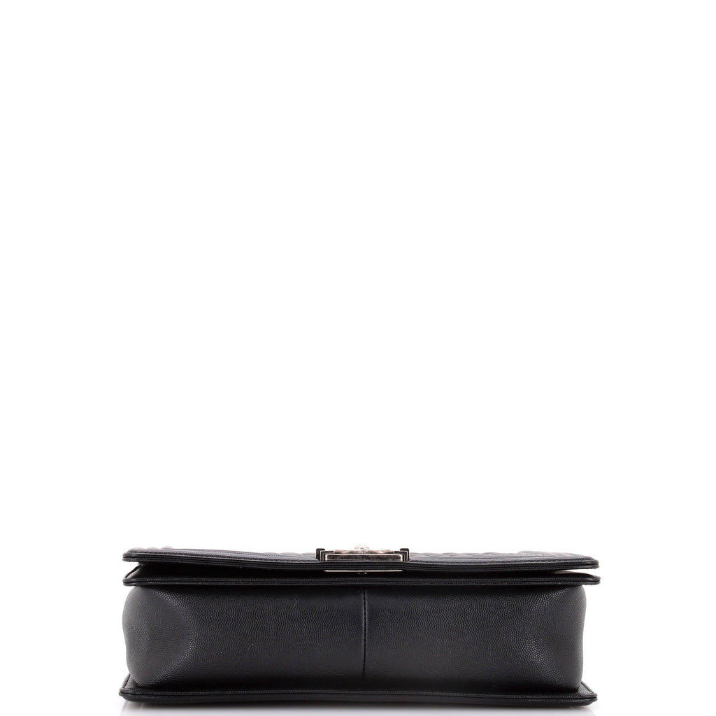Chanel Boy Flap Bag Quilted Caviar New Medium