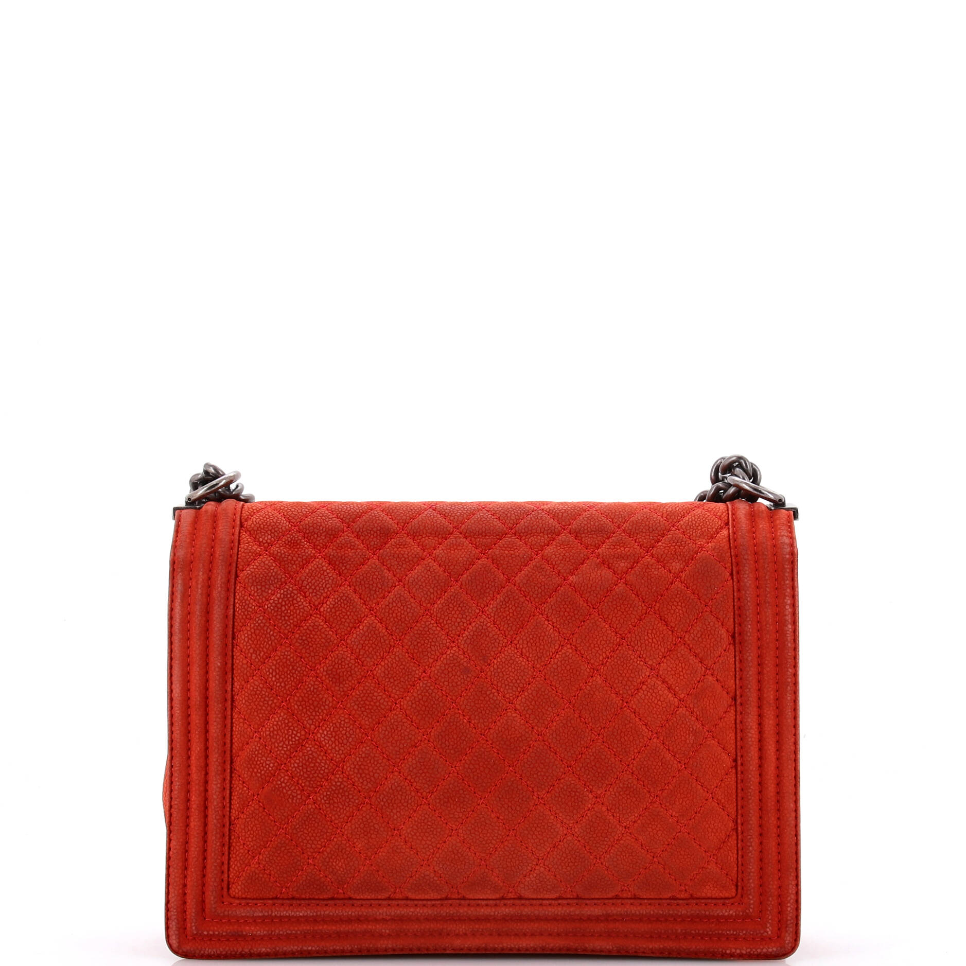 Chanel Boy Flap Bag Quilted Matte Caviar Large