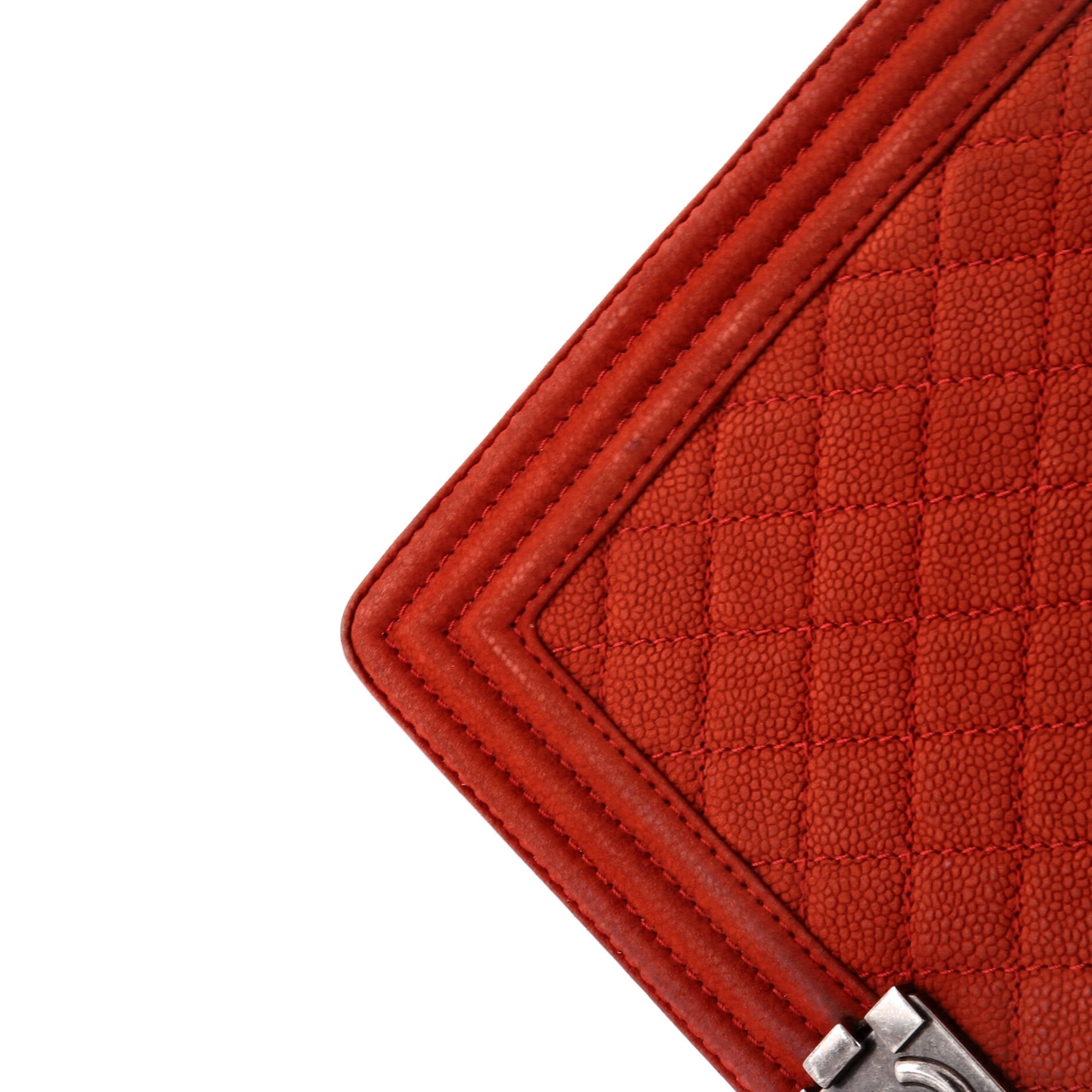 Chanel Boy Flap Bag Quilted Matte Caviar Large