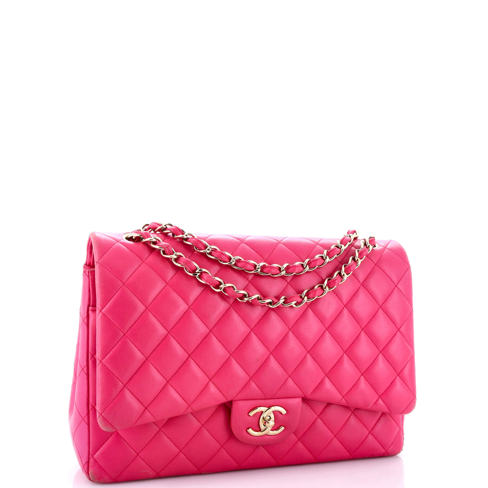 Chanel Classic Double Flap Bag Quilted Lambskin Jumbo