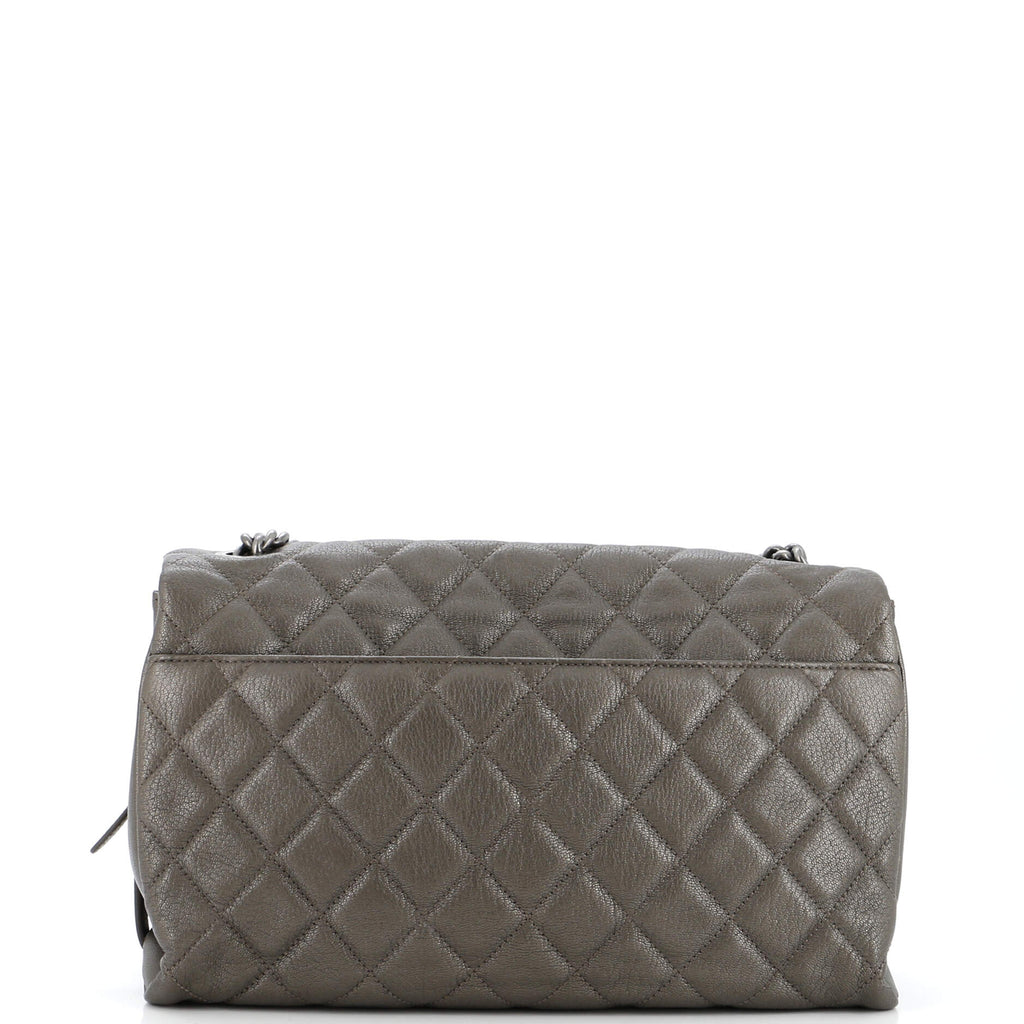 Chanel City Rock Flap Bag Quilted Goatskin Large