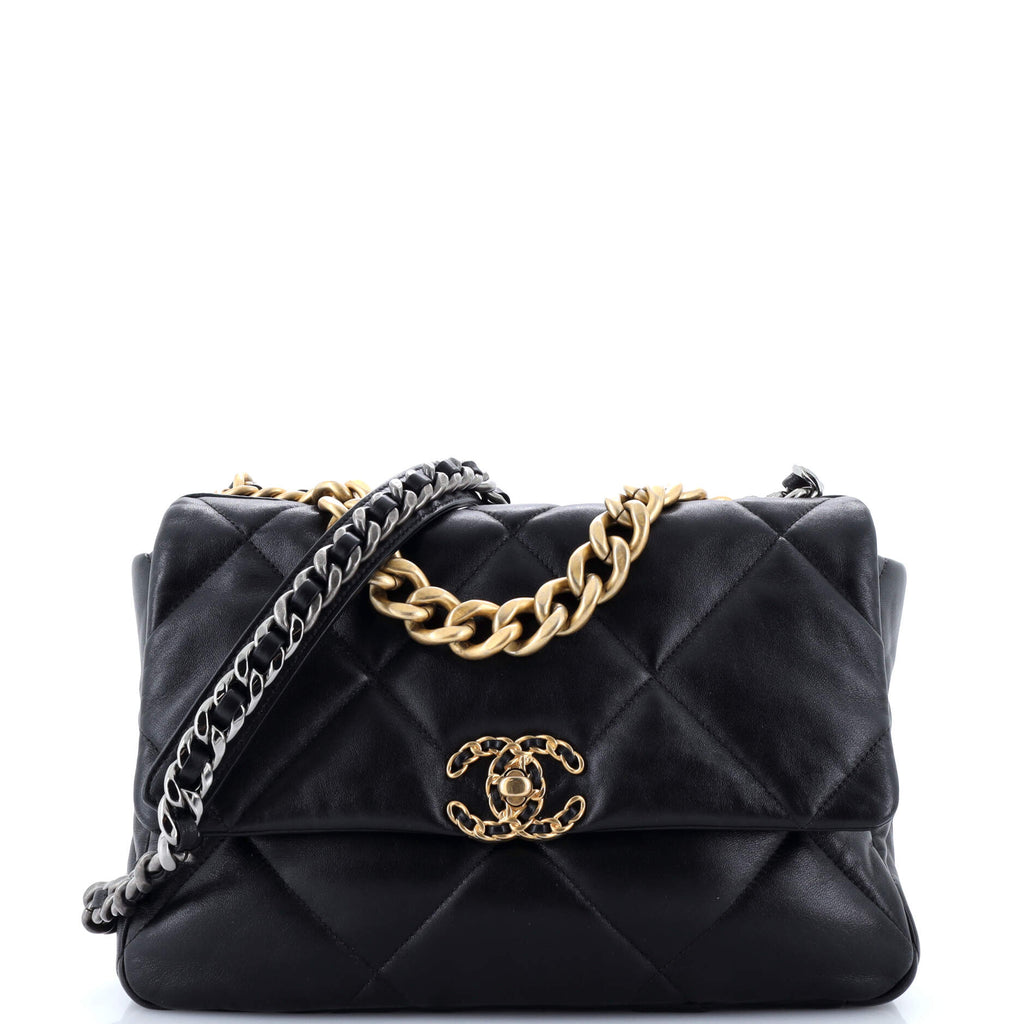 Chanel 19 Flap Bag Quilted Leather Medium