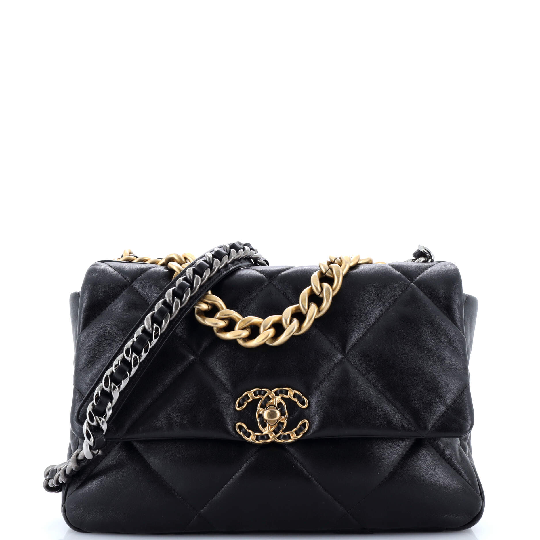 Chanel 19 Flap Bag Quilted Leather Medium