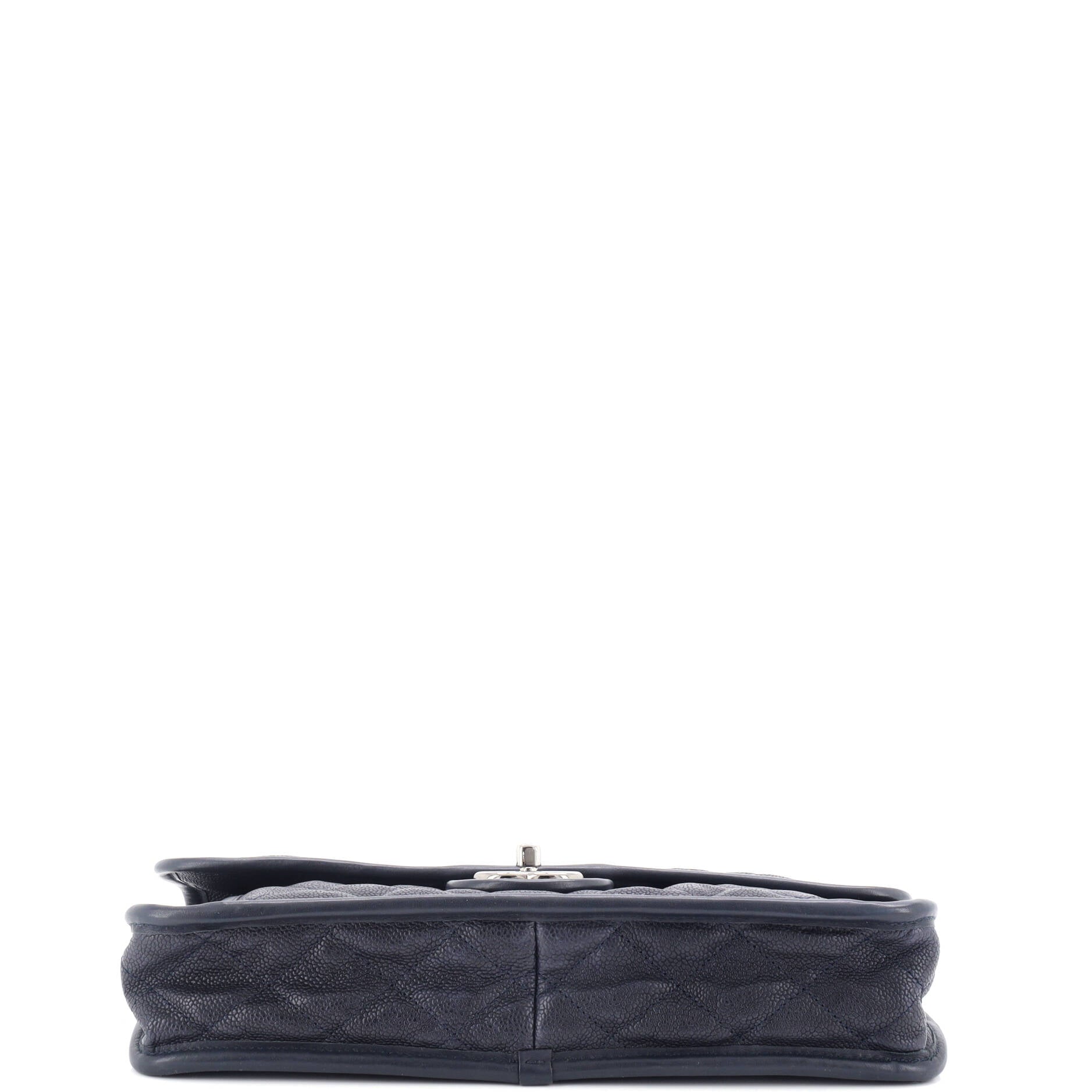 Chanel French Riviera Flap Bag Quilted Caviar Medium