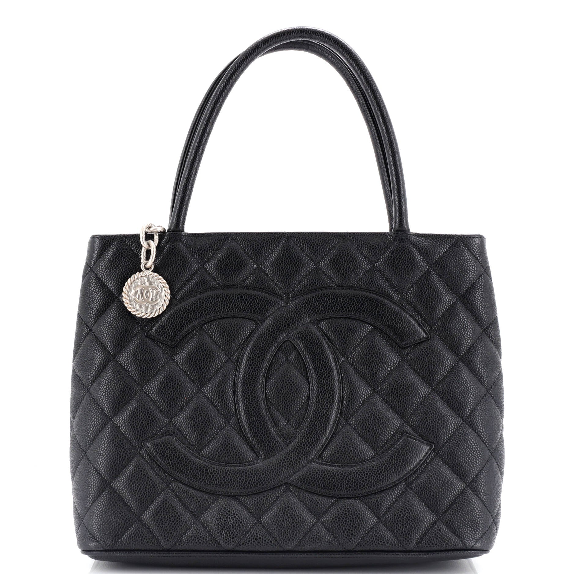 Chanel Medallion Tote Quilted Caviar