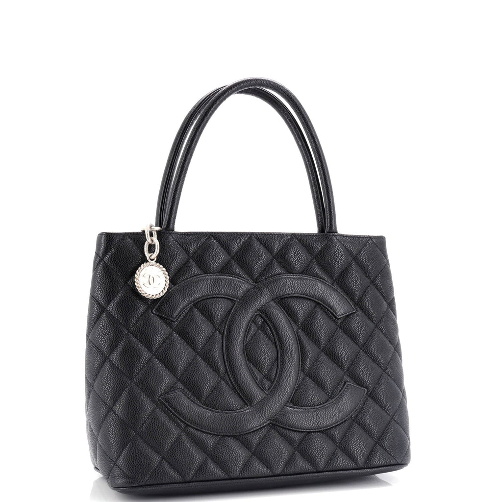 Chanel Medallion Tote Quilted Caviar