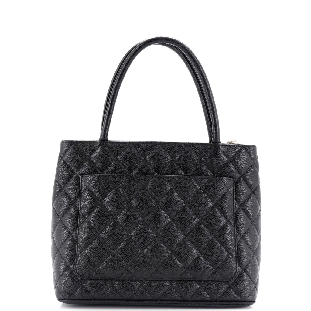 Chanel Medallion Tote Quilted Caviar