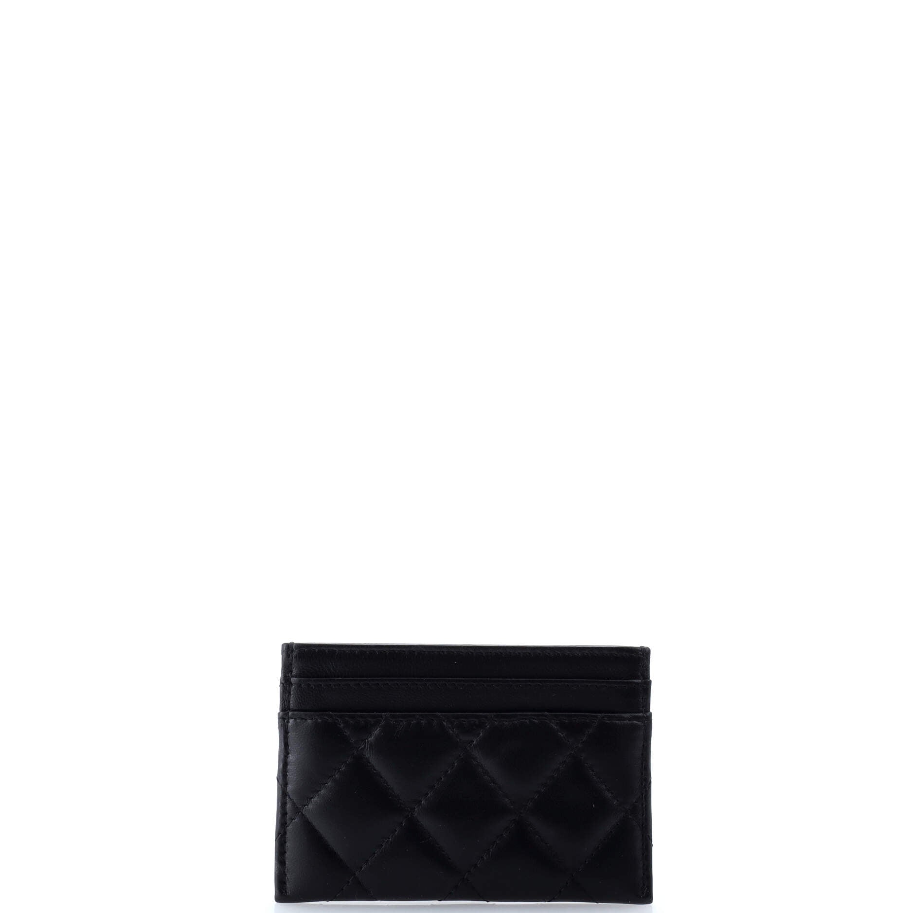 Chanel CC Card Holder Quilted Lambskin