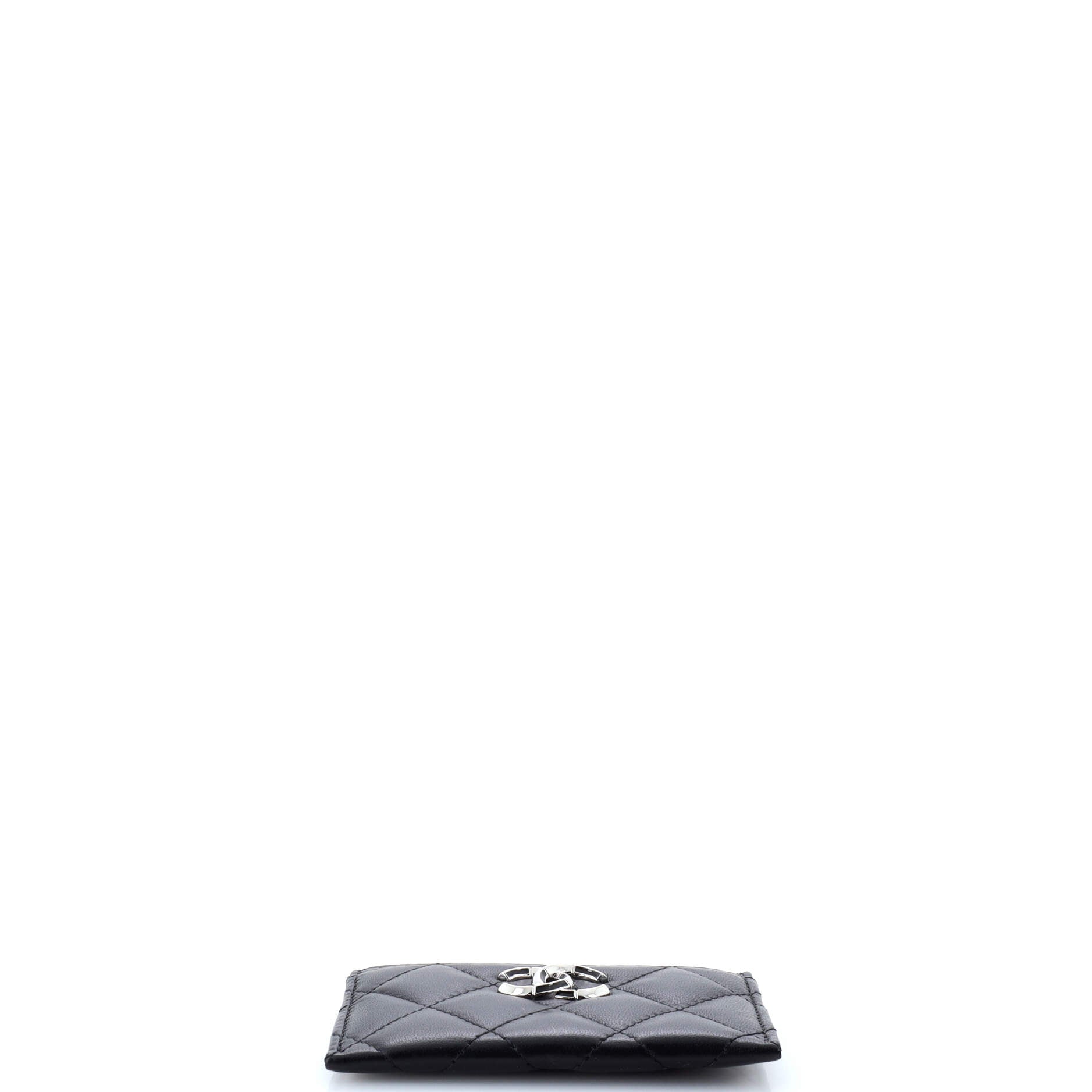 Chanel CC Card Holder Quilted Lambskin
