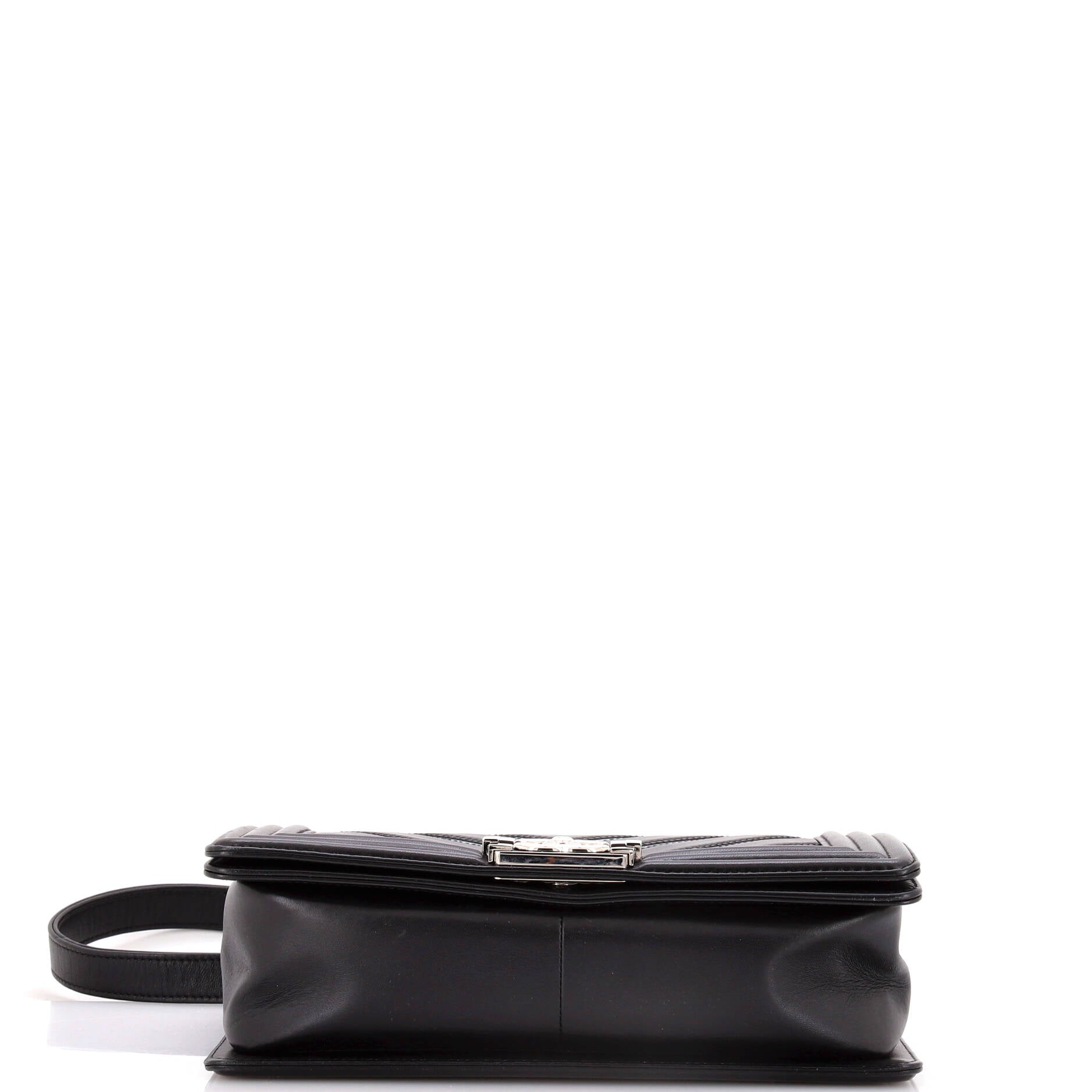 Chanel Boy Flap Bag Chevron Lambskin with Holographic PVC Old Medium