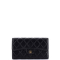 Chanel L-Flap Wallet Quilted Lambskin Long