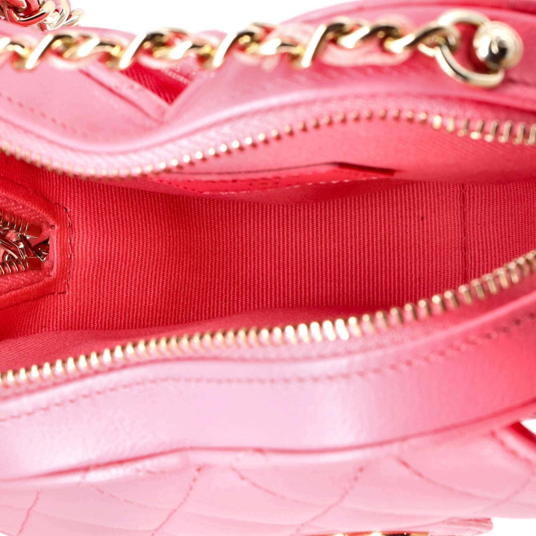 Chanel CC in Love Heart Clutch with Chain Quilted Lambskin