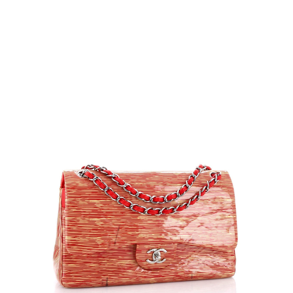 Chanel Classic Double Flap Bag Printed  Jumbo