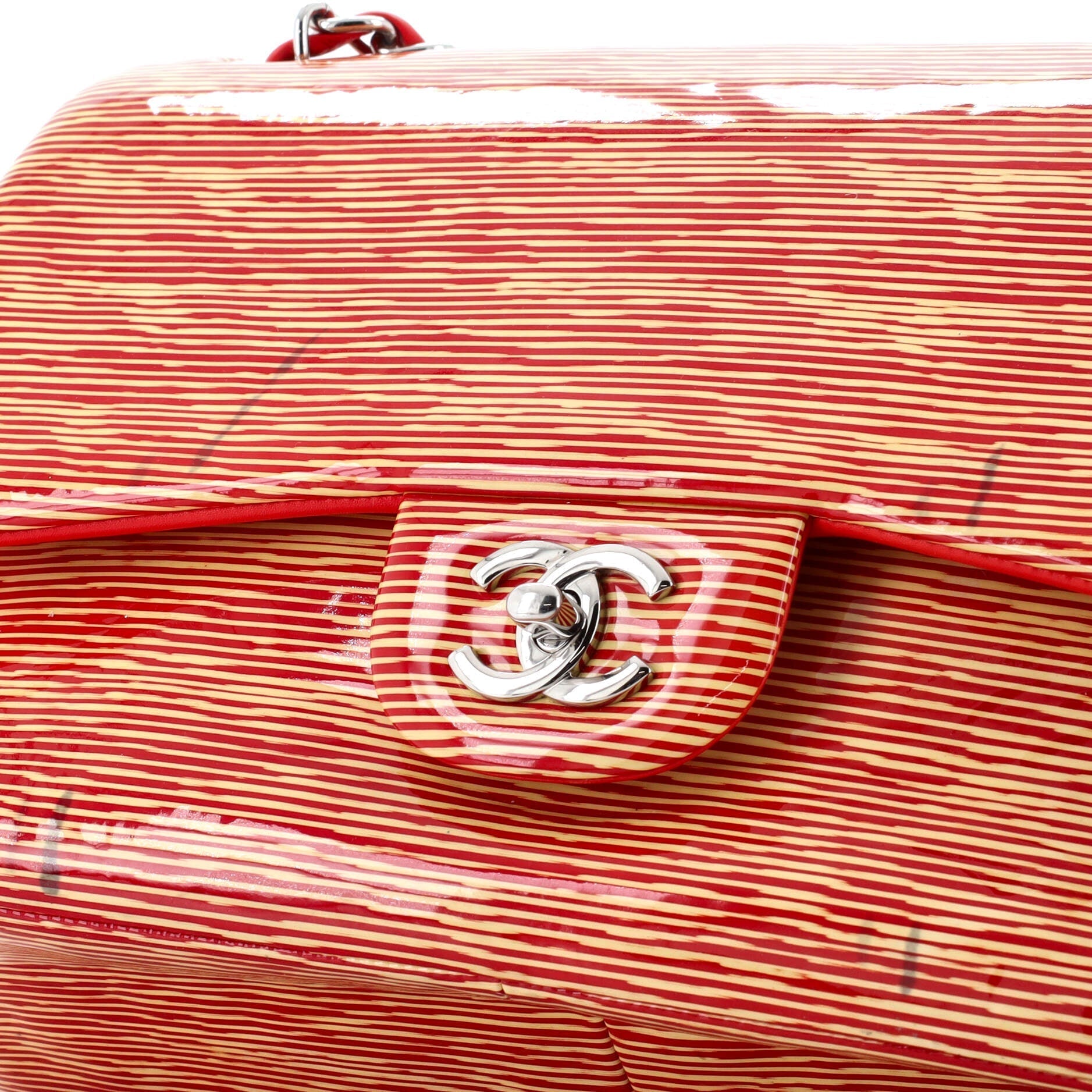 Chanel Classic Double Flap Bag Printed  Jumbo
