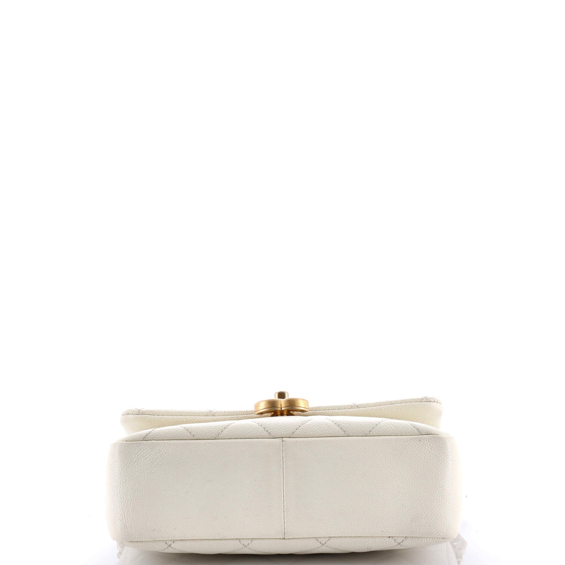 Chanel Chain Melody Flap Bag Quilted Caviar Small