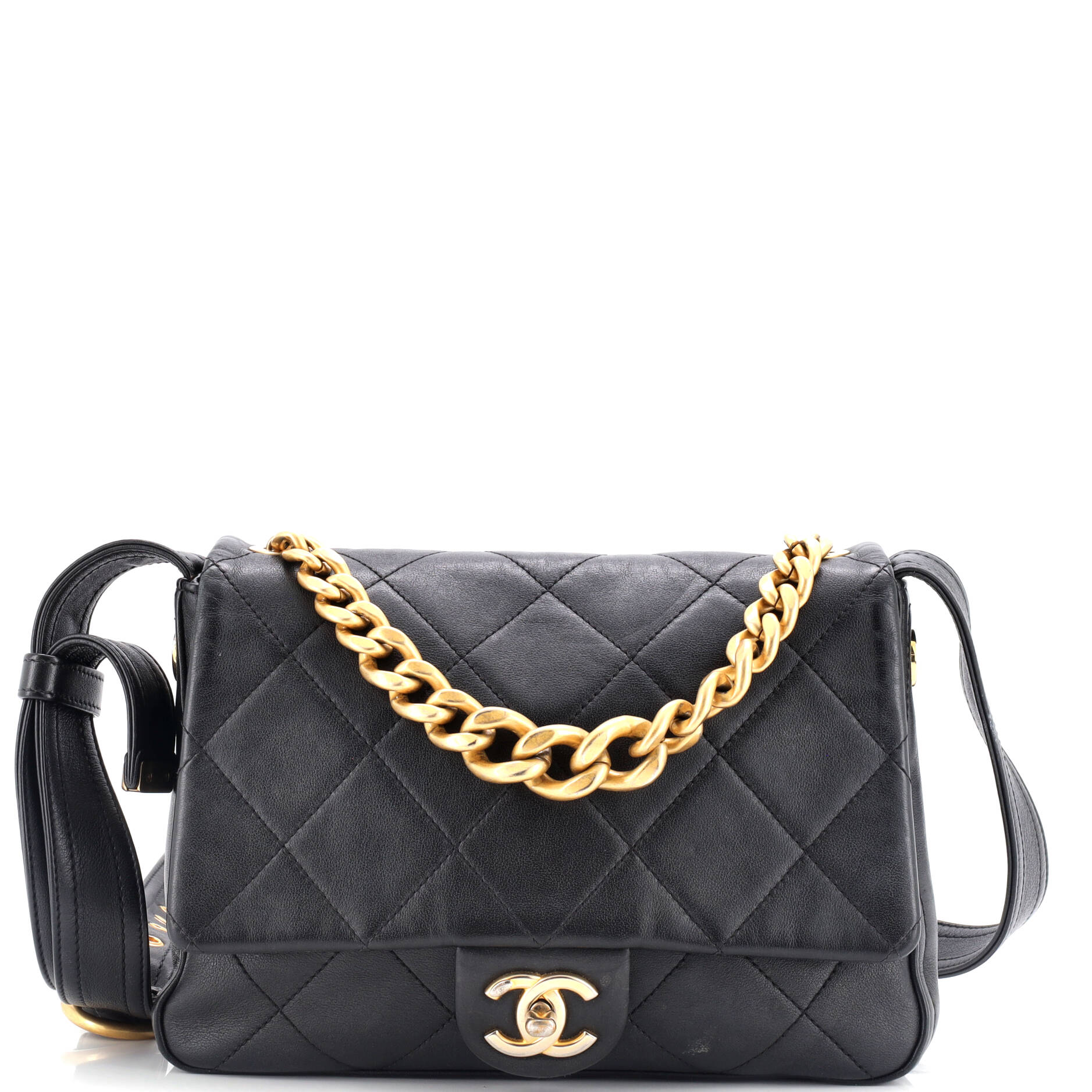 Chanel Easy Mood Flap Bag Quilted Calfskin Medium