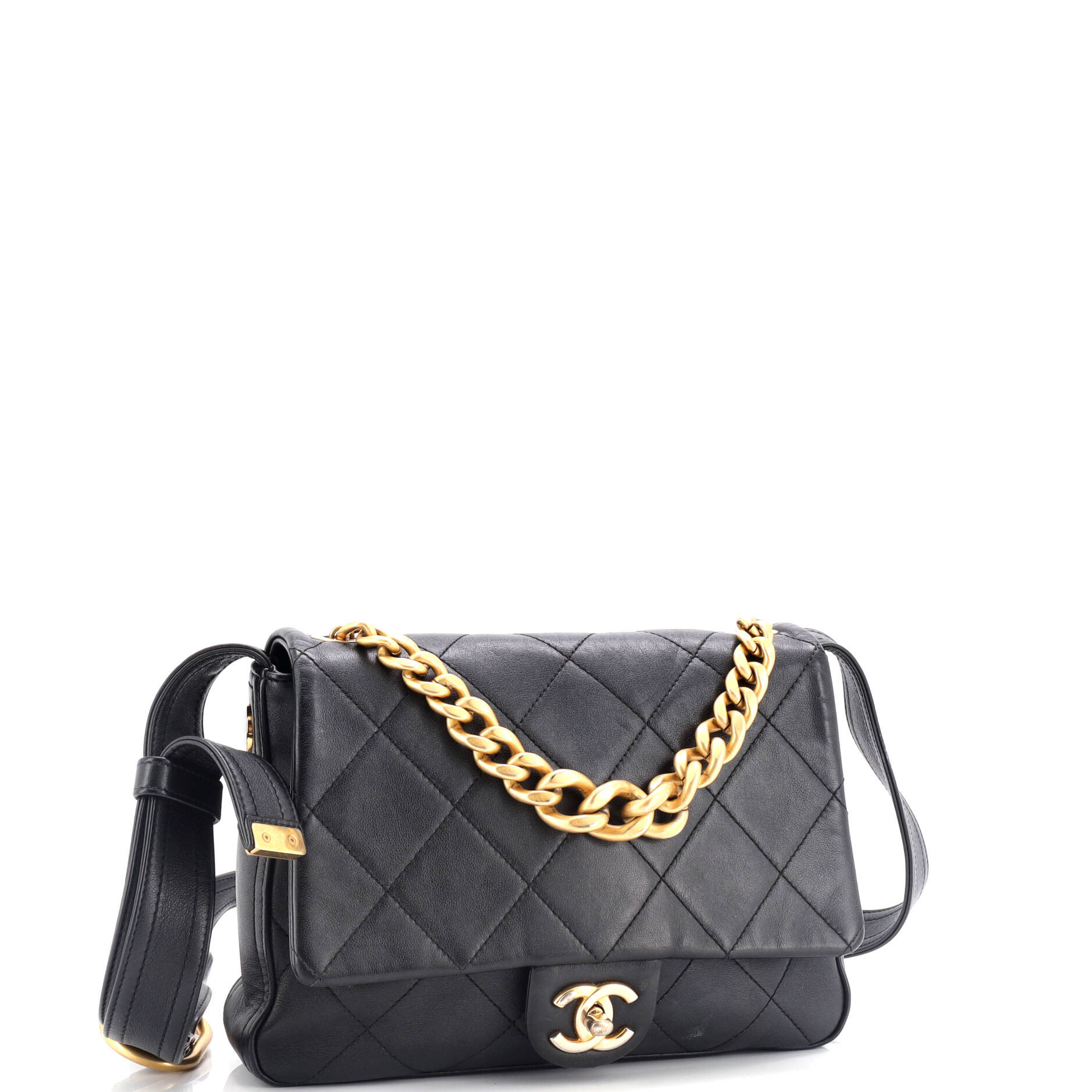 Chanel Easy Mood Flap Bag Quilted Calfskin Medium