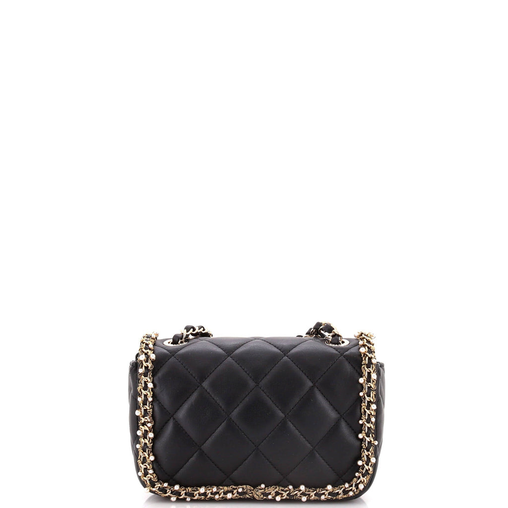 Chanel Pearl Edge Flap Quilted Lambskin Mini