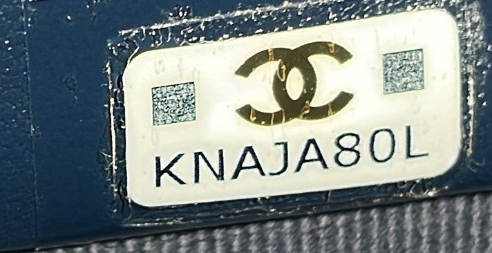 Chanel Camera Case Bag 3D Quilt Printed Denim