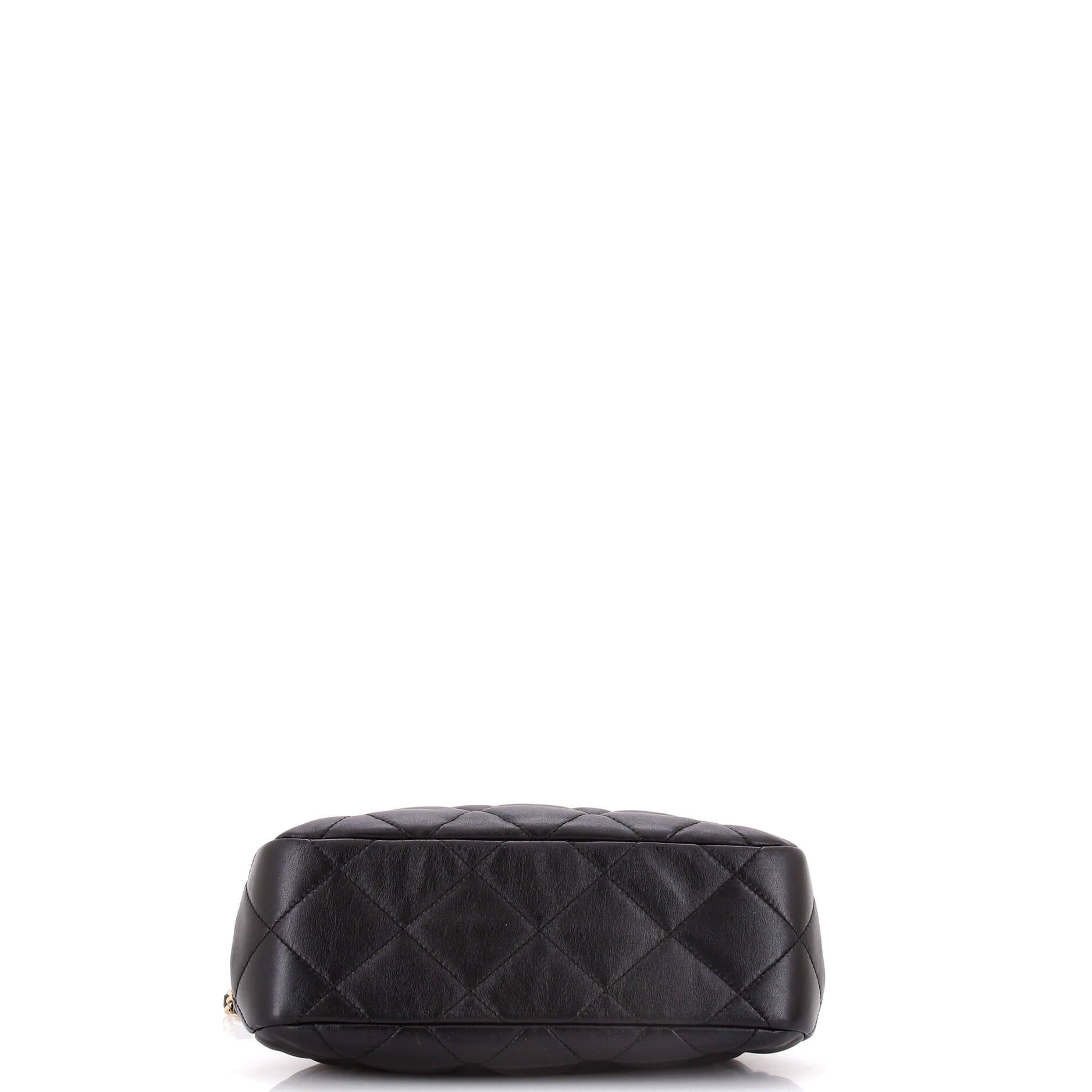 Chanel Kiss Lock Frame Shoulder Bag Quilt Lambskin Small