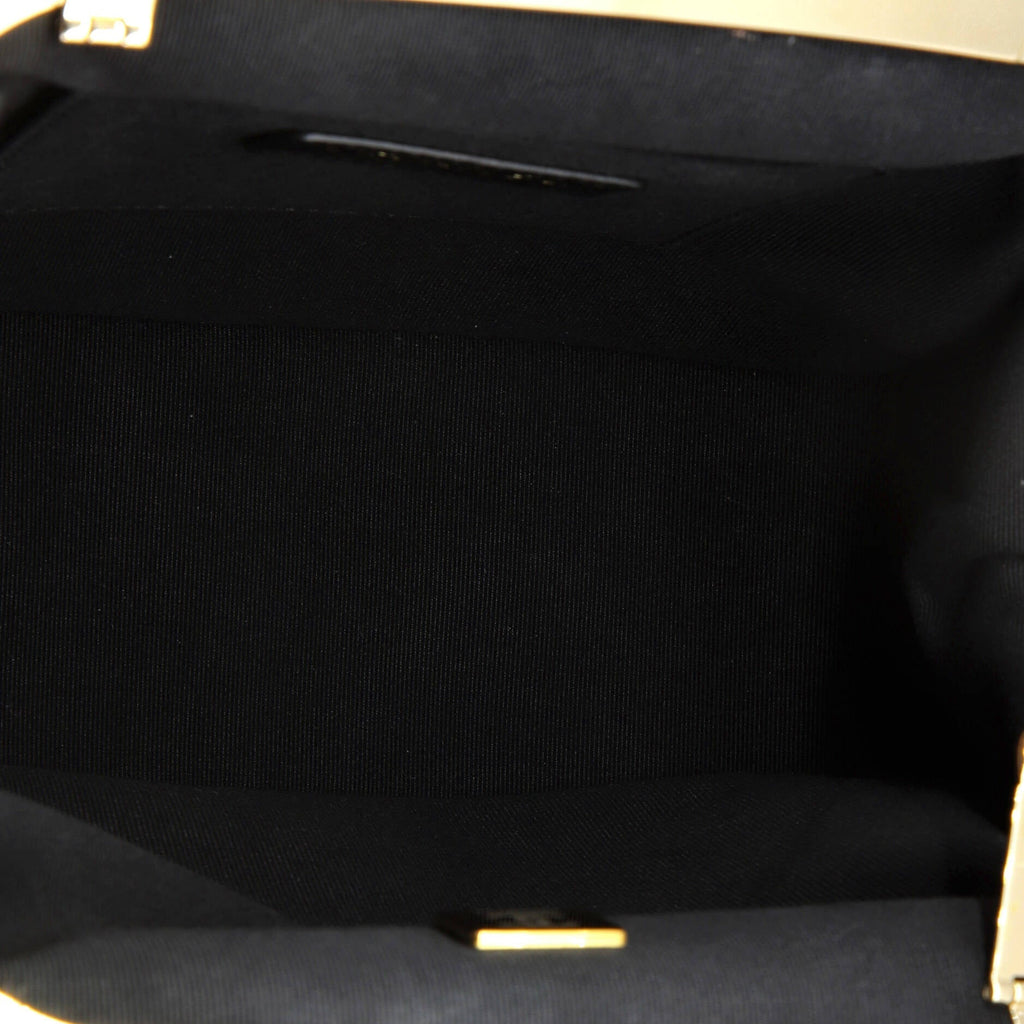 Chanel Kiss Lock Frame Shoulder Bag Quilt Lambskin Small