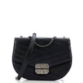 Chanel Gabrielle Saddle Crossbody Bag Chevron Goatskin Small
