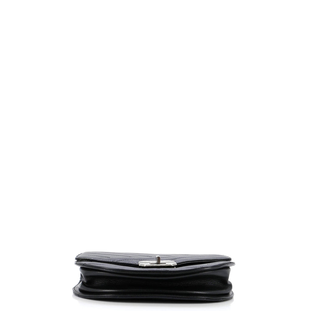 Chanel Gabrielle Saddle Crossbody Bag Chevron Goatskin Small