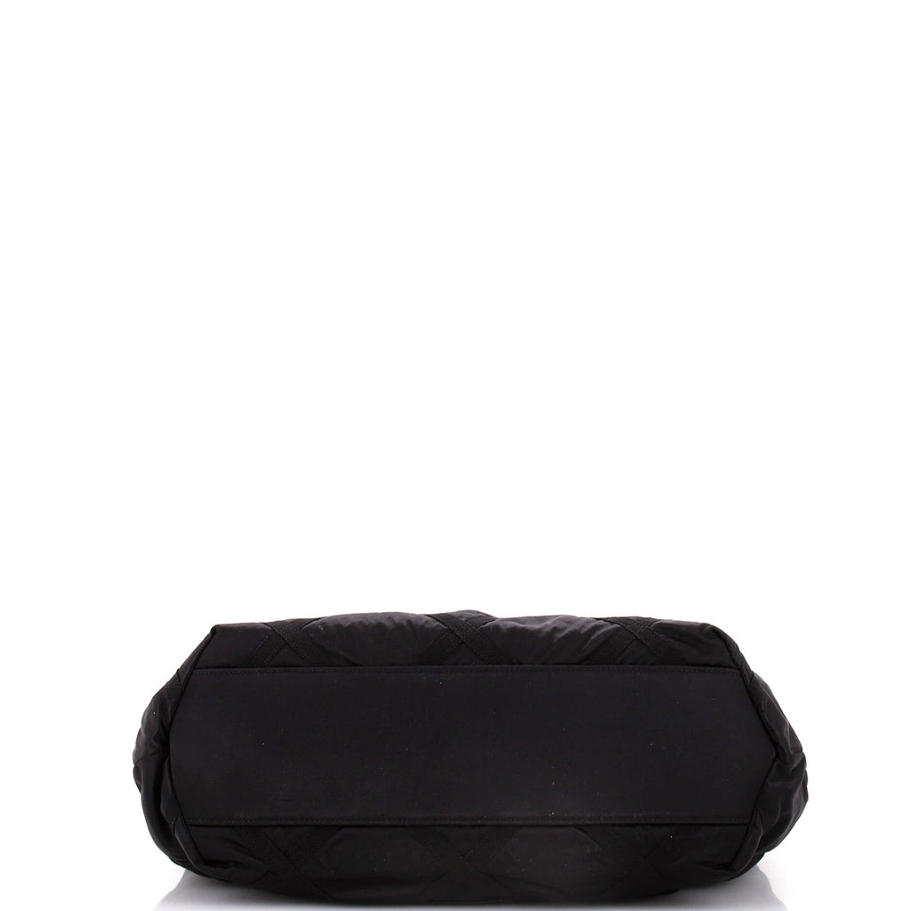 Chanel Maxi Shopping Bag Satin with Grosgrain