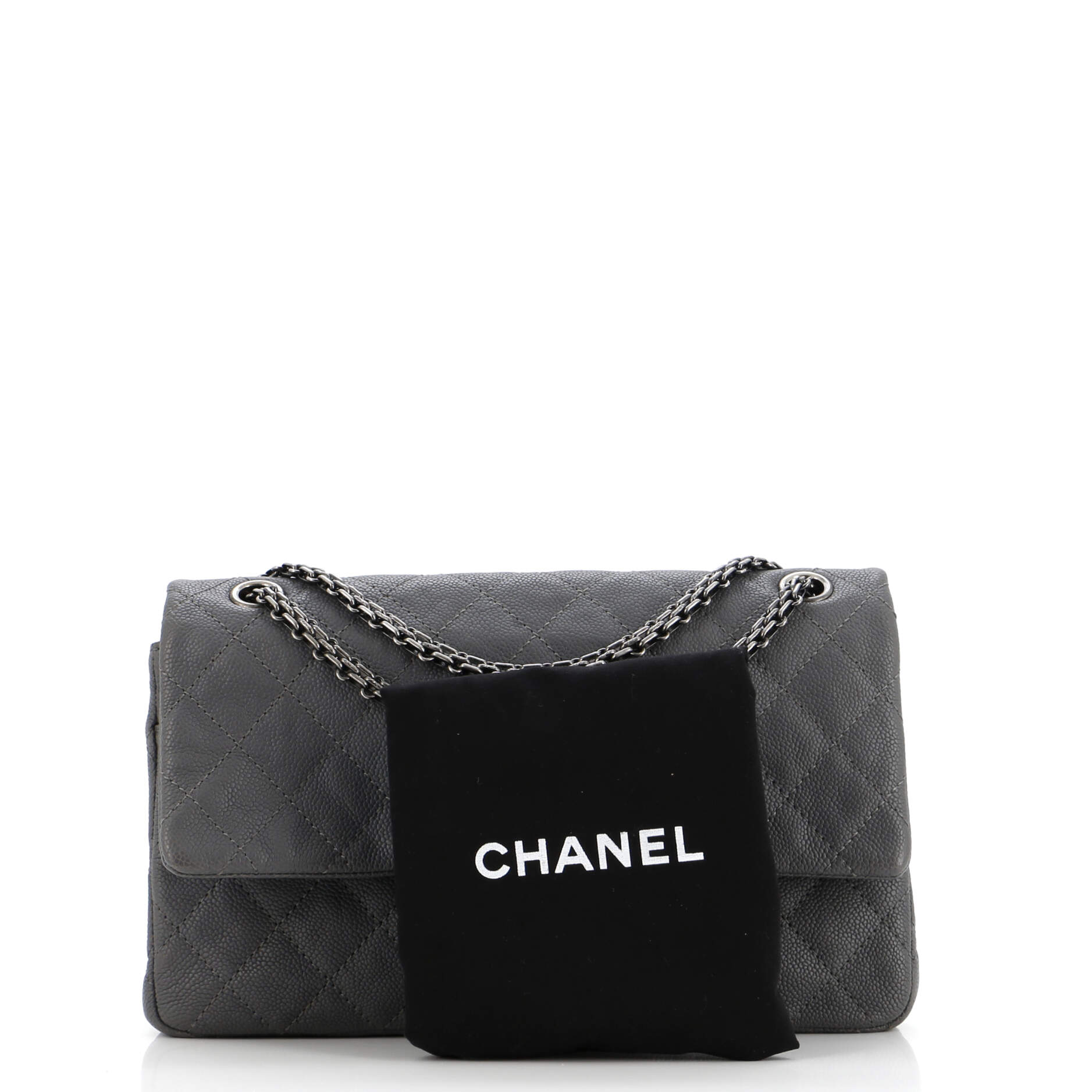 Chanel Reissue 2.55 Flap Bag Quilted Caviar 226